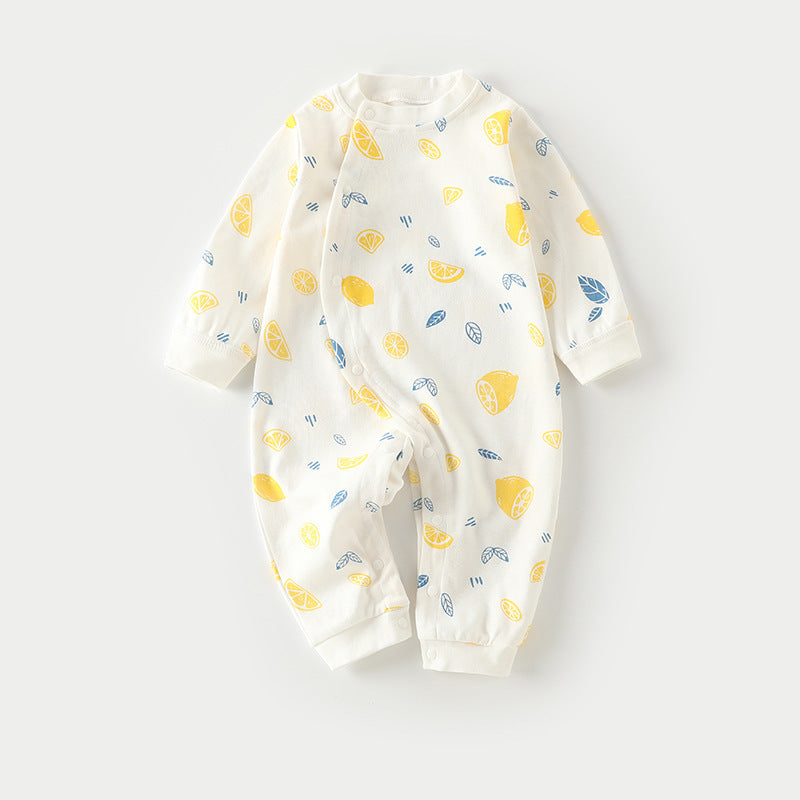 Autumn Thin Baby Pajamas And Baby Onesies